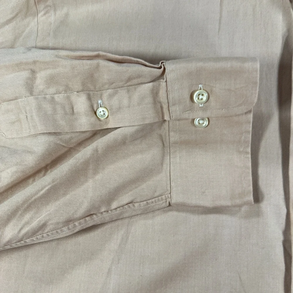 Polo Ralph Lauren Shirt Mens 2XL XXL Peach Long Sleeve Button Up Regent Classic